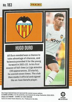 2022-23 Score LaLiga Santander #183 Hugo Duro Back