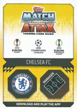 2022-23 Topps Match Attax UEFA Champions League & UEFA Europa League Extra - Manager Crystal #MAN 3 Graham Potter Back
