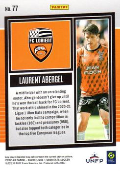 2022-23 Score Ligue 1 Uber Eats #77 Laurent Abergel Back