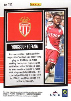 2022-23 Score Ligue 1 Uber Eats #110 Youssouf Fofana Back
