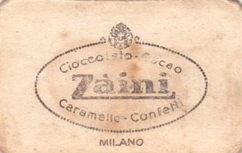 1934 Cioccolato Zaini #NNO Svizzera Back