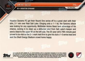 2023 Topps Now MLS #226 Amine Bassi Back