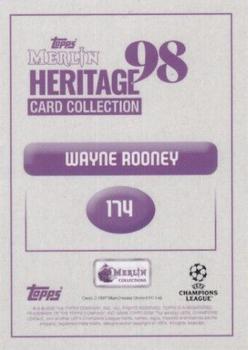2022-23 Merlin Heritage 98 UEFA Club Competitions #174 Wayne Rooney Back