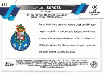 2022-23 Topps UEFA Club Competitions #134 Gonçalo Borges Back