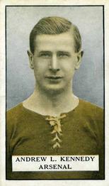 1925 Gallaher Famous Footballers #31 Andy Kennedy Front