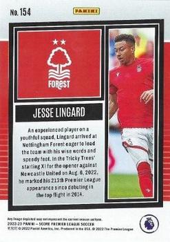 2022-23 Score Premier League #154 Jesse Lingard Back