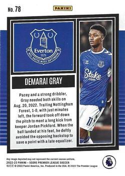 2022-23 Score Premier League - Laser #78 Demarai Gray Back