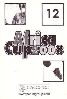 2008 Panini Africa Cup Stickers #12 Francis Dickoh Back