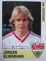 1988-89 Panini Fussball 89 Stickers #288 Jürgen Klinsmann Front