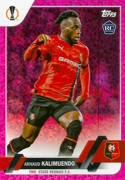 2022-23 Topps UEFA Club Competitions - Pink Sparkle Foil #195 Arnaud Kalimuendo Front