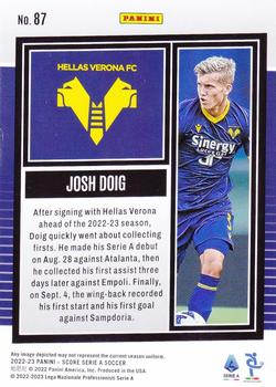 2022-23 Score Serie A - Orange Lasers #87 Josh Doig Back