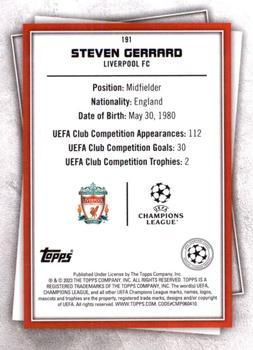2022-23 Topps UEFA Superstars - Common Yellow #191 Steven Gerrard Back