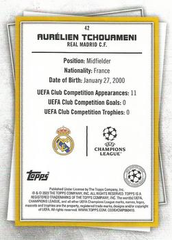 2022-23 Topps UEFA Superstars - Uncommon Green #42 Aurelien Tchouameni Back