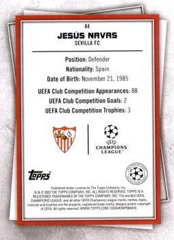 2022-23 Topps UEFA Superstars - Uncommon Green #64 Jesus Navas Back