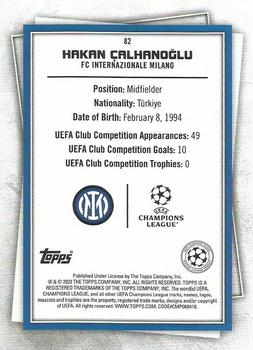 2022-23 Topps UEFA Superstars - Uncommon Green #82 Hakan Çalhanoğlu Back