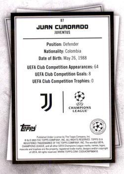2022-23 Topps UEFA Superstars - Uncommon Green #87 Juan Cuadrado Back