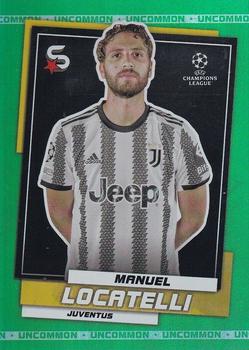 2022-23 Topps UEFA Club Competitions Superstars - Uncommon Green #90 Manuel Locatelli Front