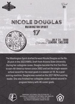 2023 Parkside NWSL Collection - Black and White #89 Nicole Douglas Back