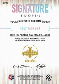 2023 Parkside NWSL Collection - Signature Series Red Hex #SS-IJ Ines Jaurena Back