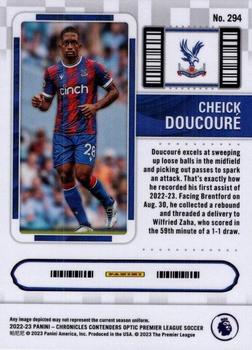 2022-23 Panini Chronicles - Contenders Optic Rookie Ticket Premier League #294 Cheick Doucoure Back
