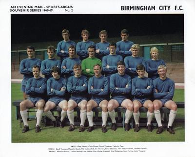 1968-69 Evening Mail Sports Argus Souvenir Series #2 Birmingham City Front