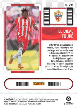 2022-23 Panini Chronicles - Contenders Optic Rookie Ticket La Liga #298 El Bilal Toure Back