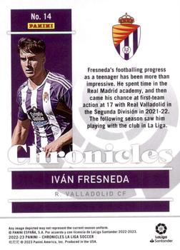 2022-23 Panini Chronicles - Chronicles La Liga #14 Ivan Fresneda Back
