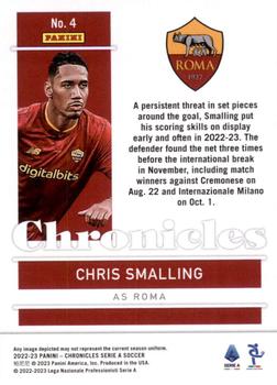 2022-23 Panini Chronicles - Chronicles Serie A #4 Chris Smalling Back