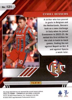 2022-23 Panini Chronicles - XR Serie A #121 Cyriel Dessers Back