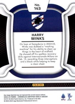 2022-23 Panini Chronicles - Certified Serie A #143 Harry Winks Back