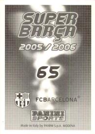 2005-06 Panini Super Barça #65 Eto'o Back