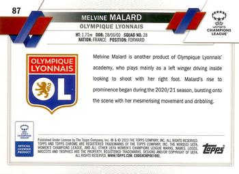 2022-23 Topps Chrome UEFA Women's Champions League - Pink Prism Refractor #87 Melvine Malard Back