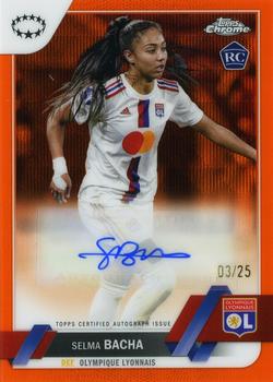 2022-23 Topps Chrome UEFA Women's Champions League - Chrome Autographs Orange Wave Refractor #A-SB Selma Bacha Front