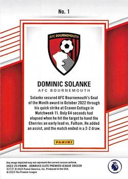 2022-23 Donruss Elite Premier League #1 Dominic Solanke Back