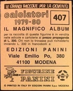 1979-80 Panini Calciatori #407 Corti / Lainati / Massaro / Tosetto Back