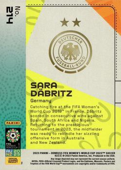 2023 Donruss FIFA Women's World Cup #214 Sara Daebritz Back
