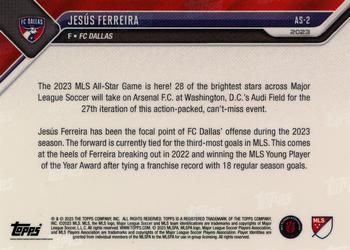 2023 Topps Now MLS All-Star Game - Purple #AS-2 Jesús Ferreira Back
