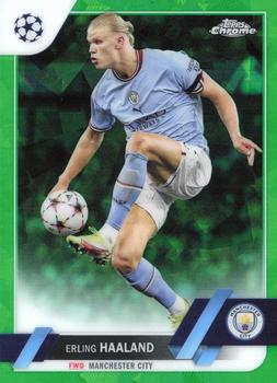 2022-23 Topps Chrome Sapphire Edition UEFA Club Competitions - Green #99 Erling Haaland Front