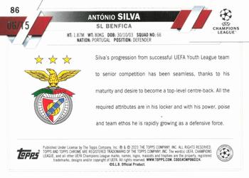 2022-23 Topps Chrome Sapphire Edition UEFA Club Competitions - Purple #86 António Silva Back