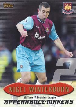 2002-03 Topps Premier Gold 2003 - All-Time Premier League Records #AT2 Nigel Winterburn Front