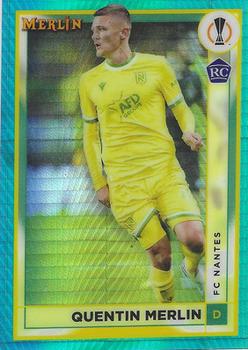 2022-23 Merlin Chrome UEFA Club Competitions - Aqua Prism Refractor #111 Quentin Merlin Front