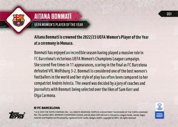 2023-24 Topps Now UEFA Women's Champions League - Purple #001 Aitana Bonmatí Back