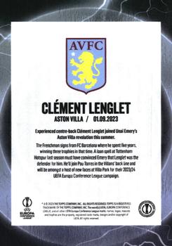 2023-24 Topps UEFA Club Competitions Summer Signings #NNO Clement Lenglet Back
