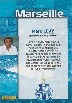 2001-02 Panini Droit au But Olympique de Marseille #8 Marc Lévy Back