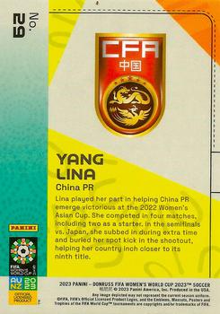 2023 Donruss FIFA Women's World Cup - Blue #29 Yang Lina Back