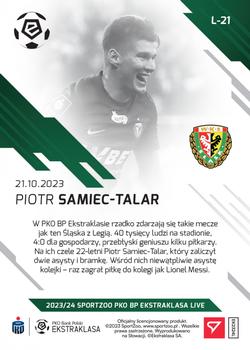 2023-24 SportZoo Live PKO Bank Polski Ekstraklasa #L-21 Piotr Samiec-Talar Back