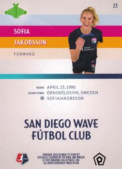 2023 Parkside NWSL San Diego Wave FC #23 Sofia Jakobsson Back