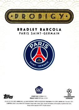 2023-24 Topps Deco UEFA Club Competitions - Prodigy #NNO Bradley Barcola Back
