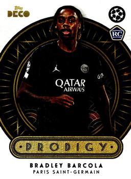 2023-24 Topps Deco UEFA Club Competitions - Prodigy #NNO Bradley Barcola Front