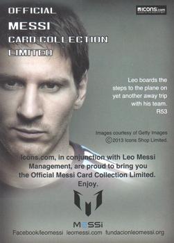 2013 Icons Official Messi Card Collection (Japan) #R53 Lionel Messi Back